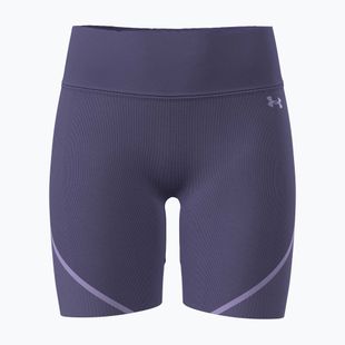 Pantaloni scurți de antrenament pentru femei Under Armour Vanish Seamless purple luxe/purple crest/purple crest