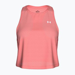 Tricou de antrenament pentru femei Under Armour Tech Sport Mesh Crop Tank posh pink/white