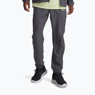 Pantaloni pentru bărbați Under Armour Tech Sport castlerock/black/lumos lime