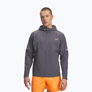 Geacă de antrenament pentru bărbați Under Armour Tech Utility Woven castlerock/orange bloc