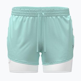 Pantaloni scurți de alergare pentru femei Under Armour Velociti Pro 4" 2N1 refresh mint/castlerock