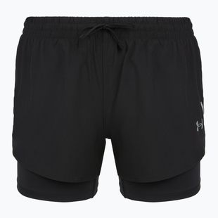 Pantaloni scurți de alergare pentru femei Under Armour Velociti Pro 4" 2N1 ultimate black/ultimate black/ultimate black