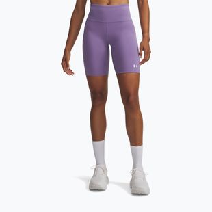 Pantaloni scurți de antrenament pentru femei Under Armour Motion Bike EMEA purple luxe/white