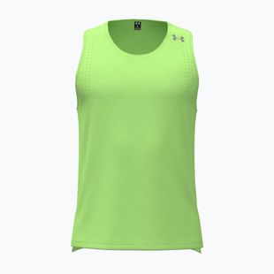 Tricou de alergare pentru bărbați Under Armour Velociti Pro Singlet lumos lime/white