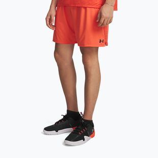 Pantaloni scurți de antrenament pentru bărbați Under Armour Tech Vent venom red/black