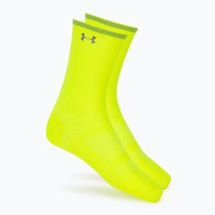 Șosete Under Armour Velociti Lite Crew high vis yellow/high vis yellow/white