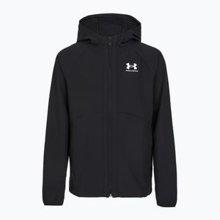 Geacă de antrenament pentru bărbați Under Armour Vibe Woven Windbreaker Jacket black/white