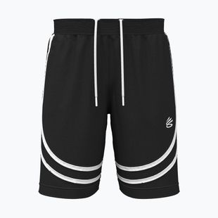 Pantaloni scurți de baschet pentru bărbați Under Armour Curry Signature black/white