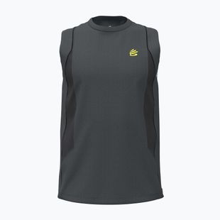 Tricou de baschet pentru bărbați Under Armour Curry Training Tank lumin yellow