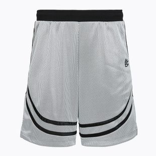 Pantaloni scurți de baschet pentru bărbați Under Armour Curry Signature white/black