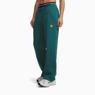 Pantaloni pentru femei Under Armour Sport Terry Trend rack green/black