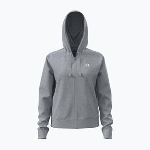 Bluză pentru femei Under Armour Sport Terry FZ mod gray light heather/white