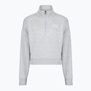 Bluză pentru femei Under Armour Rival Fleece Script HZ Mod Gray Light Heather/White