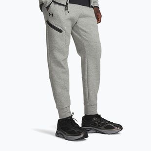 Pantaloni pentru bărbați Under Armour Unstoppable Fleece mod gray/black