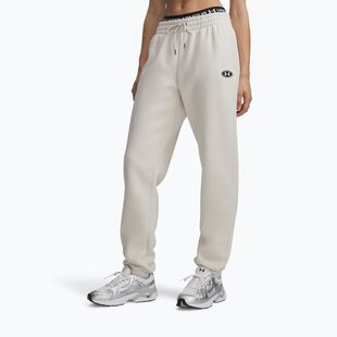 Pantaloni pentru femei Under Armour Icon Fleece Nov Jogger summit white/white