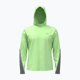 Geacă de alergare pentru bărbați Under Armour Velociti Storm Hooded lumos lime/white