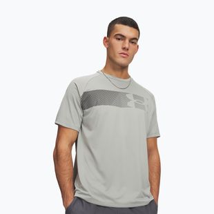 Tricou de antrenament bărbați Under Armour Tech Graphic Tee titanium/black