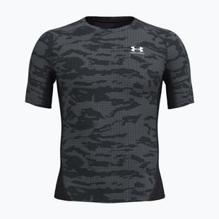 Tricou de antrenament pentru bărbați Under Armour HG Printed black/castlerock/white