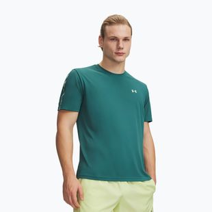 Tricou de antrenament pentru bărbați Under Armour Tech Taping rack green/fade green