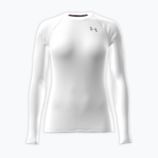 Longsleeve de antrenament pentru femei Under Armour HG Authentics Comp LS white/halo gray