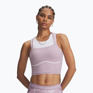 Tricou de antrenament pentru femei Under Armour Meridian Contour Tank mauve pink/white/mauve pink