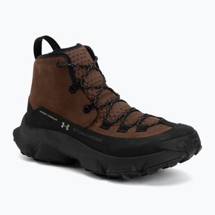 Încălțăminte de trekking pentru bărbați Under Armour Charged Expanse Mid LTHR WP Incense Brown/Black/Khaki Base