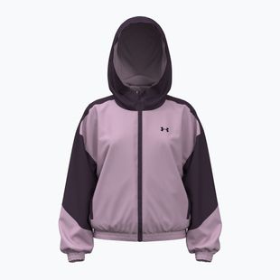 Geacă pentru copii Under Armour G Icon Woven Full Zip purple echo/mauve pink/black
