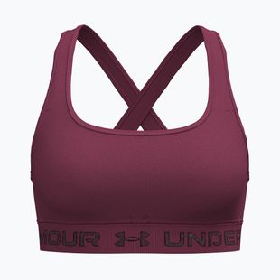 Sutien de antrenament Under Armour Crossback Mid claret/ox blood