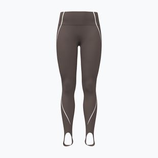 Colanți de antrenament pentru femei Under Armour Meridian Contour Stirrup Leggings peppercorn/white/peppercorn