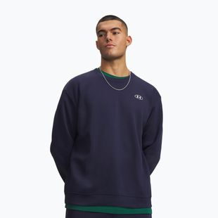 Bluză pentru bărbați Under Armour Rival Fleece Crew midnight navy/white