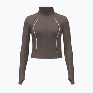 Bluză de antrenament pentru femei Under Armour Meridian Contour Full Zip peppercorn/white/peppercorn