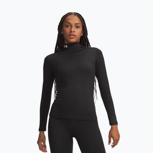 Longsleeve de antrenament pentru femei Under Armour ColdGear Mock LS ultimate black/white