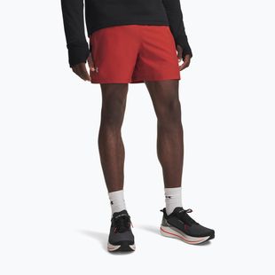 Pantaloni scurți de alergare pentru bărbați Under Armour Launch 5" Shorts heritage red/black/reflective