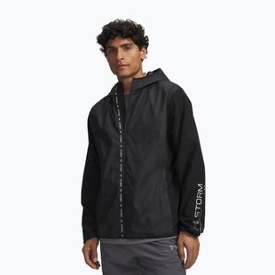 Geacă de alergare pentru bărbați Under Armour Velociti Storm Jacket ultimate black/reflective