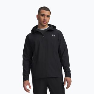 Geacă de antrenament pentru bărbați Under Armour Tech Utility Woven Jacket black/black/steel