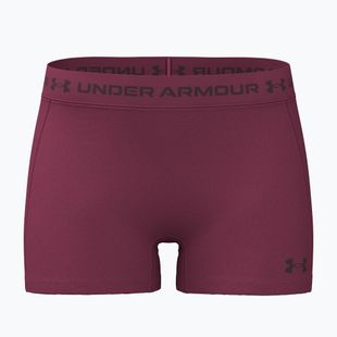 Pantaloni scurți de antrenament pentru femei Under Armour HeatGear Shorty claret/ox blood