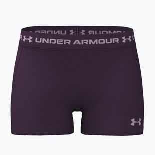Pantaloni scurți de antrenament pentru femei Under Armour HeatGear Shorty purple echo/mauve pink