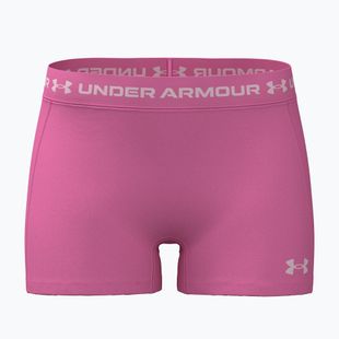 Pantaloni scurți de antrenament pentru femei Under Armour HeatGear Shorty pink frenzy/prime pink