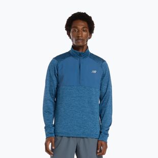 Longsleeve de alergare pentru bărbați New Balance Athletics Heat Grid 1/2 Zip dark shoreline
