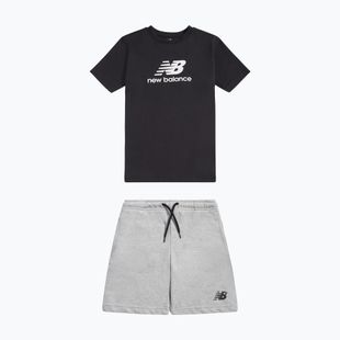 Set pentru copii New Balance Stacked Logo Tee & FT Short nb caviar