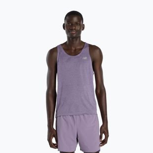 Tricou pentru bărbați New Balance Singlet Athletics candied violet heather