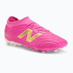 Încălțăminte de fotbal pentru copii New Balance Tekela Team V5 pink heat/metallic gold/pink satin