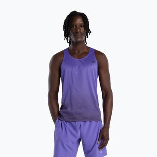 Tricou de alergare pentru bărbați New Balance Viz-Tech Singlet electric purple
