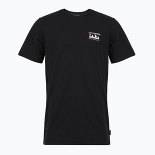 Tricou de trekking pentru bărbați Columbia Explorers Canyon Back black/peaks and waves