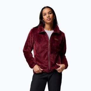 Bluză pentru femei Columbia Fire Side II Sherpa Full Zip rich wine