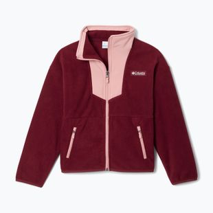 Bluză fleece pentru copii Columbia Sequoia Grove Full Zip Fleece rich wine/eraser pink