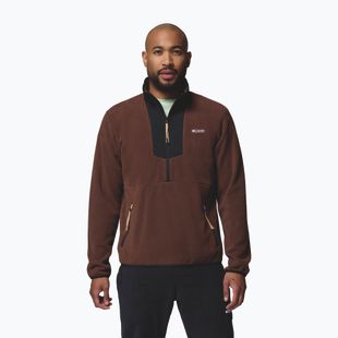Bluză pentru bărbați Columbia Sequoia Grove Half Zip Fleece tobacco/black