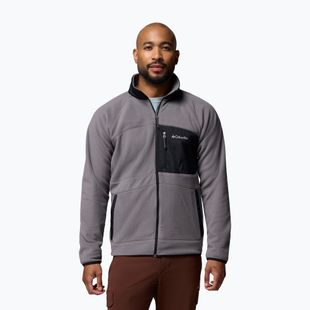 Bluză fleece pentru bărbați Columbia Fast Trek Overlay Full Zip city grey/black