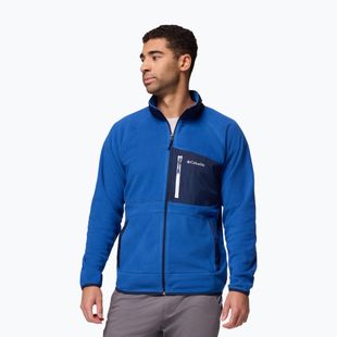 Bluză fleece pentru bărbați Columbia Fast Trek Overlay Full Zip mt blue/coll navy