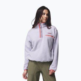 Bluză fleece pentru femei Columbia Helvetia II Cropped Half Snap Fleece lavender pearl/shale purple/zing
